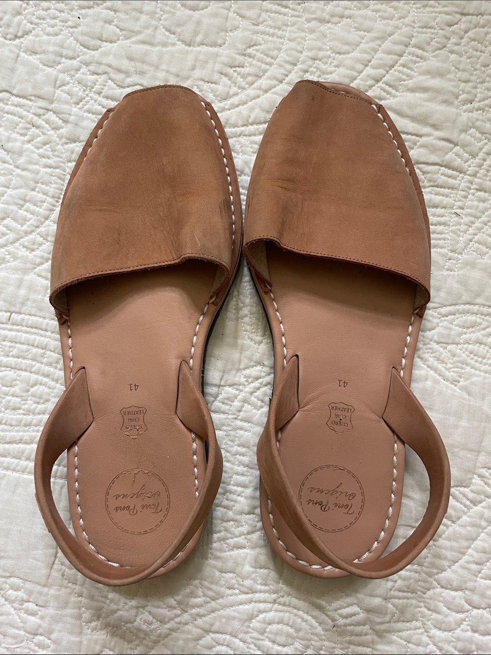 Women’s Brown Leather Slingback Sandals